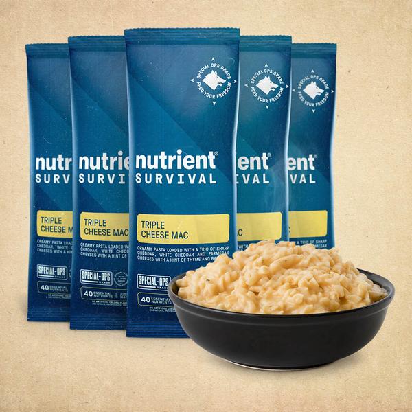 Nutrient Survival Freeze Dried Foods- Single Packs