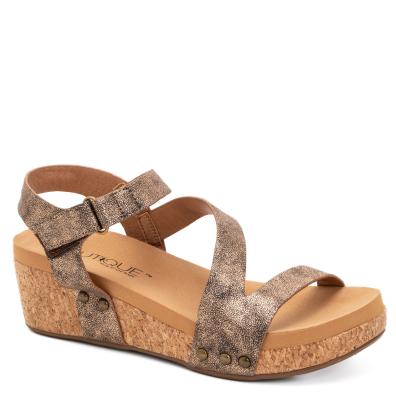 Keep It Casual Bronze Wedge/Sandal