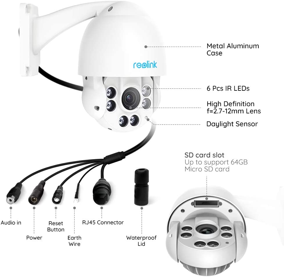 RLC 423 - 5MP 4X POE speed dome camera