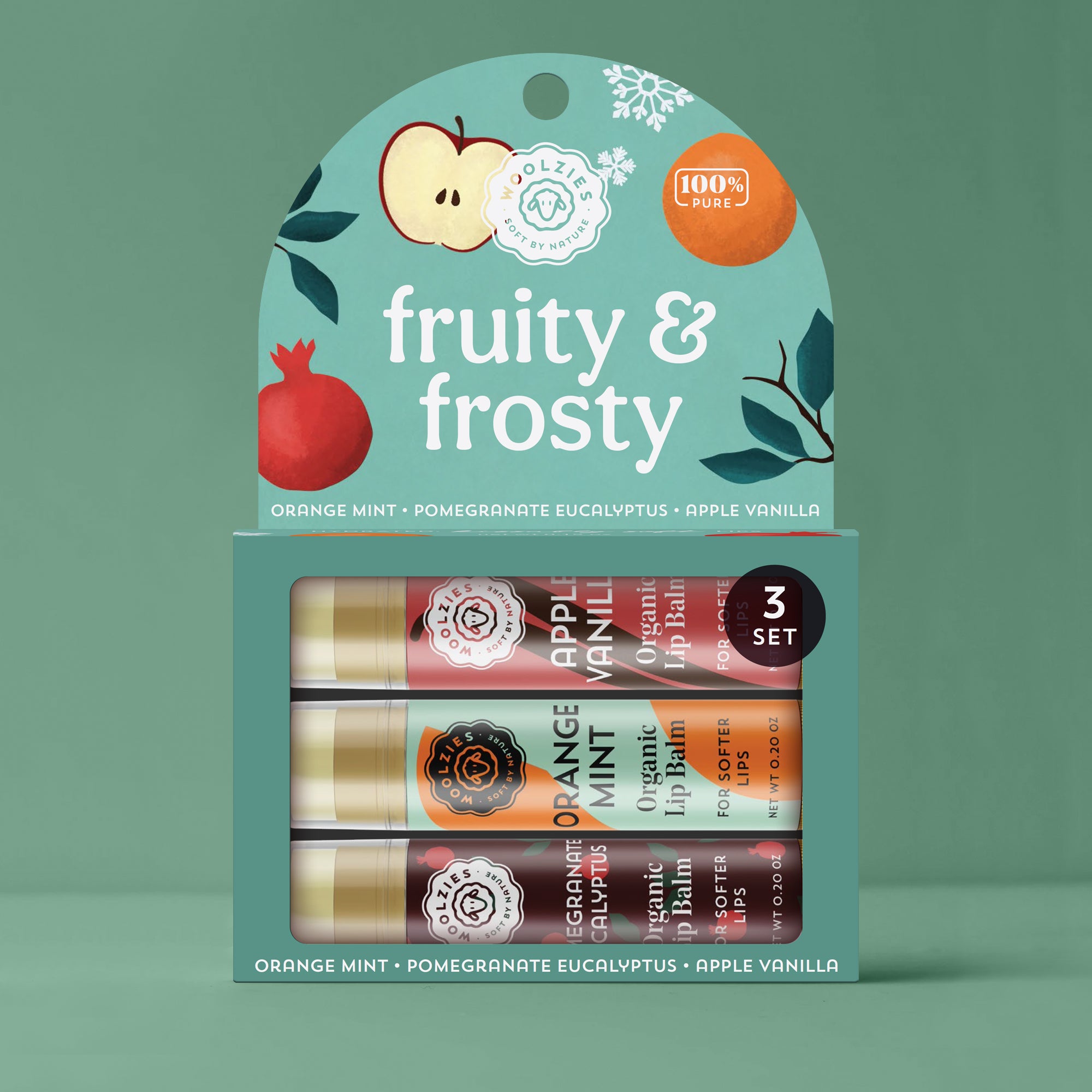 Fruity & Frosty Lip Balm Set Of 3