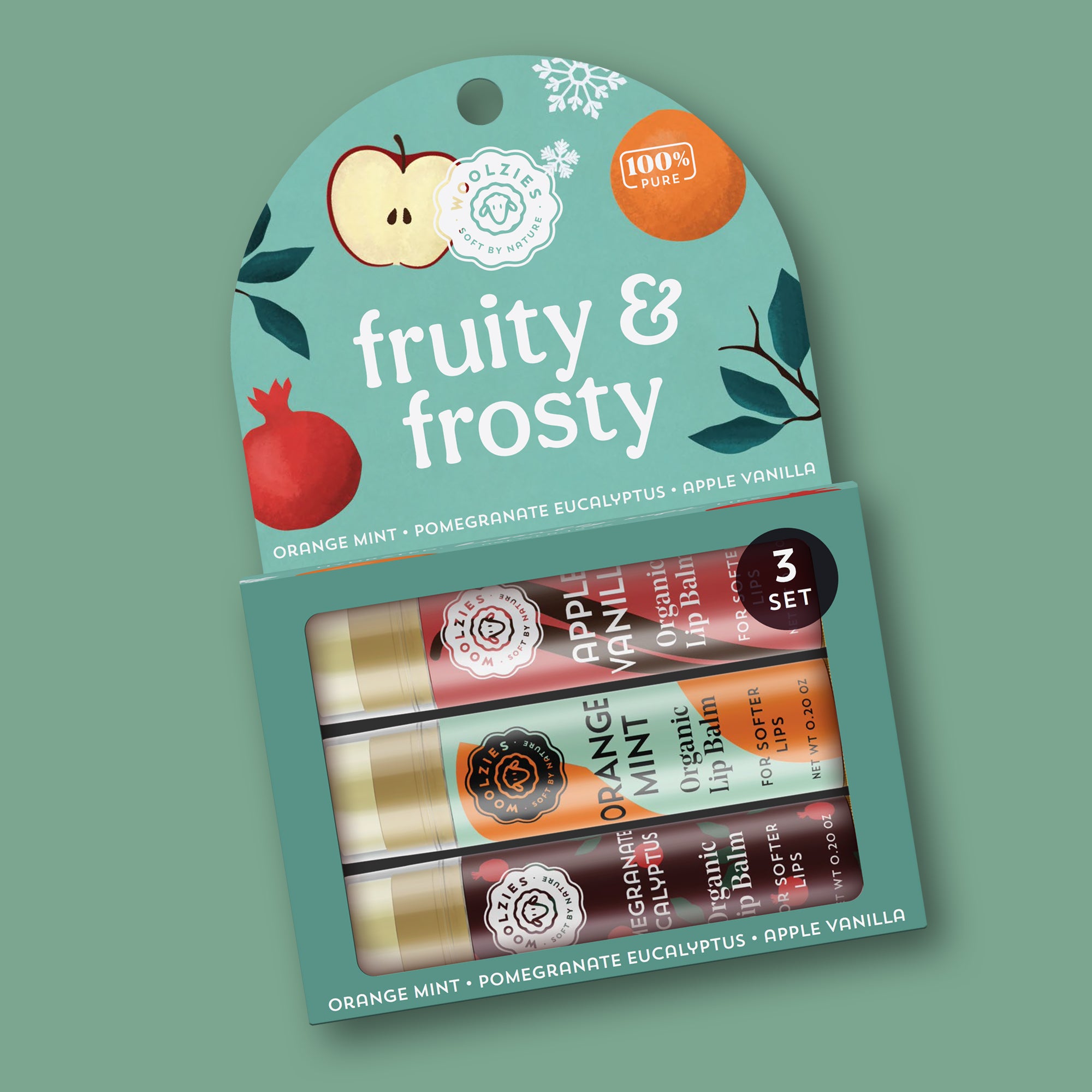 Fruity & Frosty Lip Balm Set Of 3