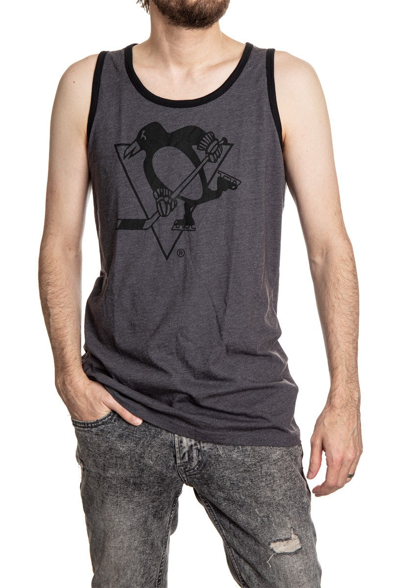 Pittsburgh Penguins Large Logo Tank - Blackout Collection