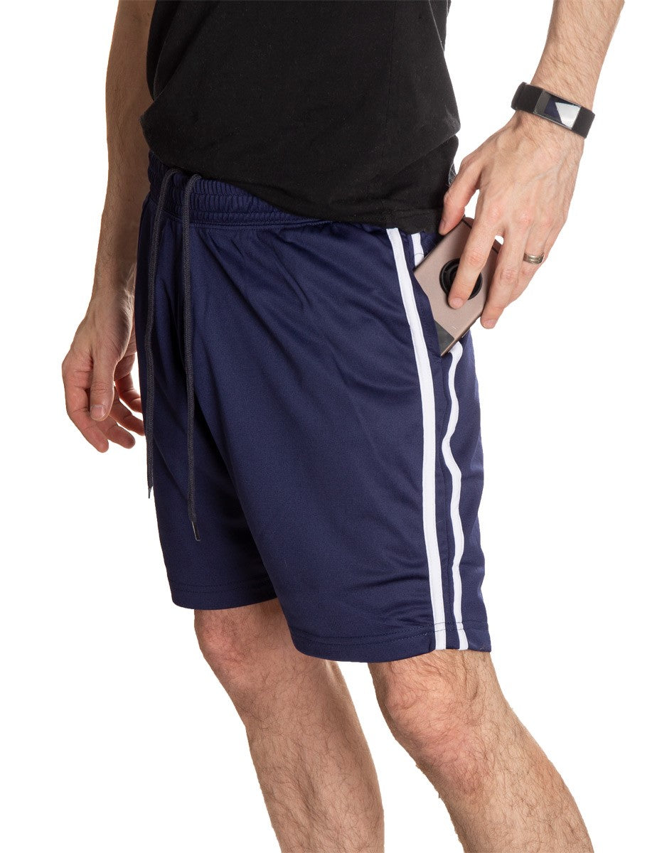 Columbus Blue Jackets Two-Stripe Shorts for Men