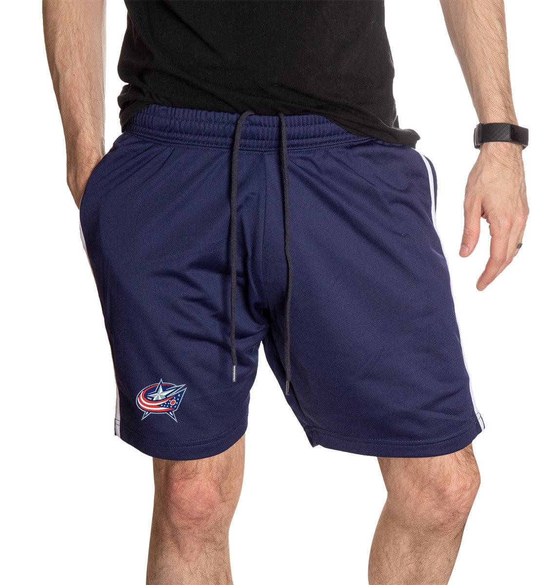 Columbus Blue Jackets Two-Stripe Shorts for Men