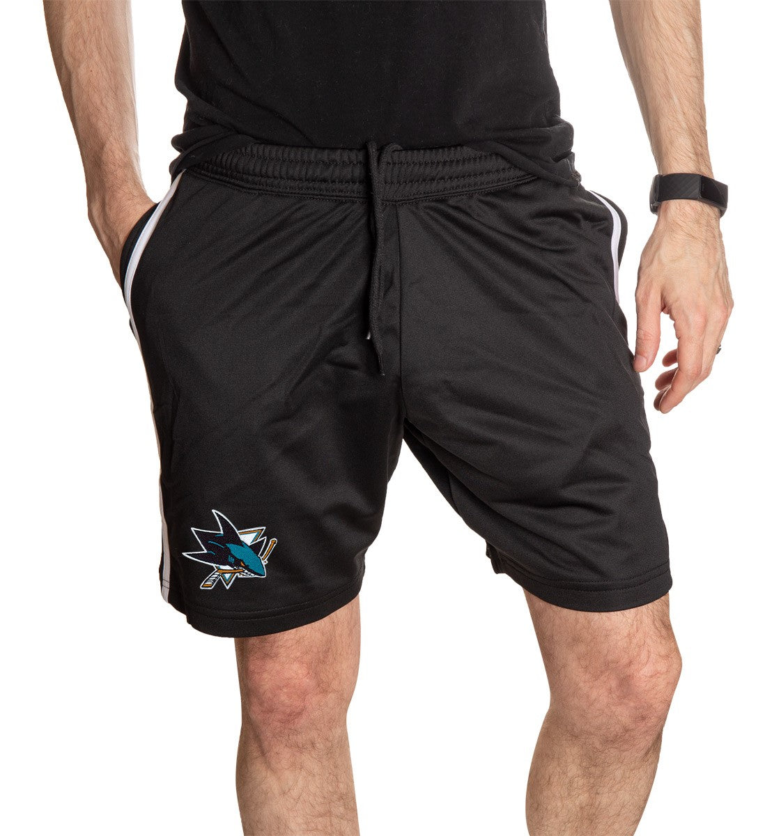 San Jose Sharks Two-Stripe Shorts for Men