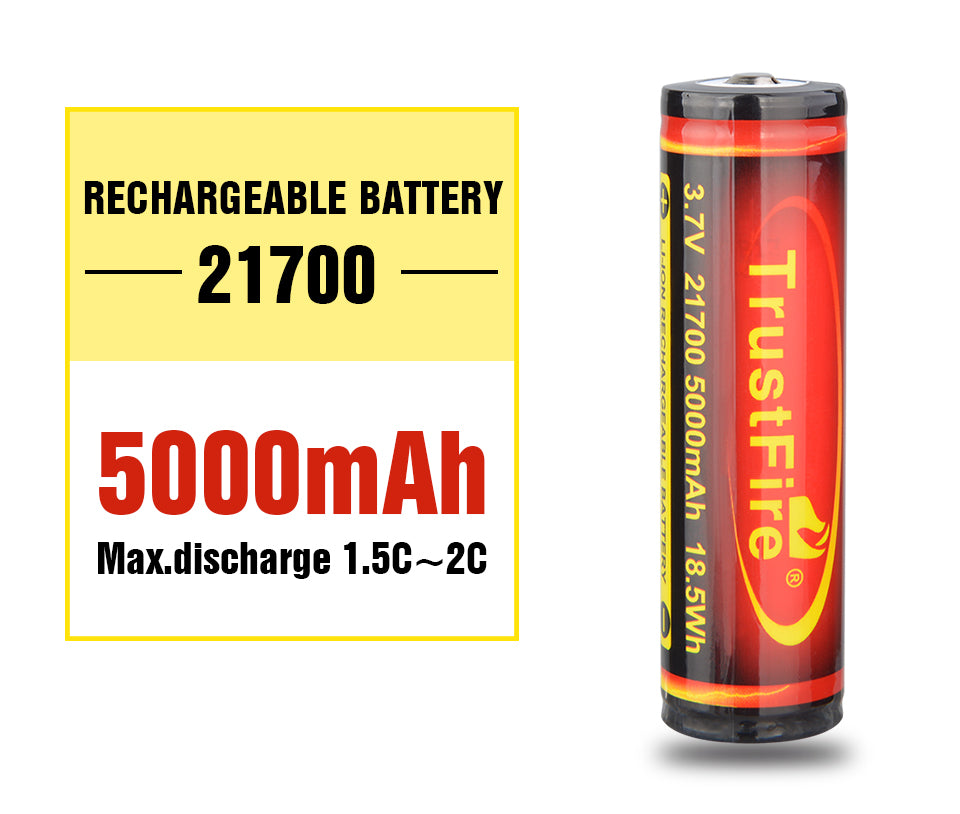 Skru ned Thorny rolige TF 21700 Li-Ion Battery 5000mAh – TrustFire®