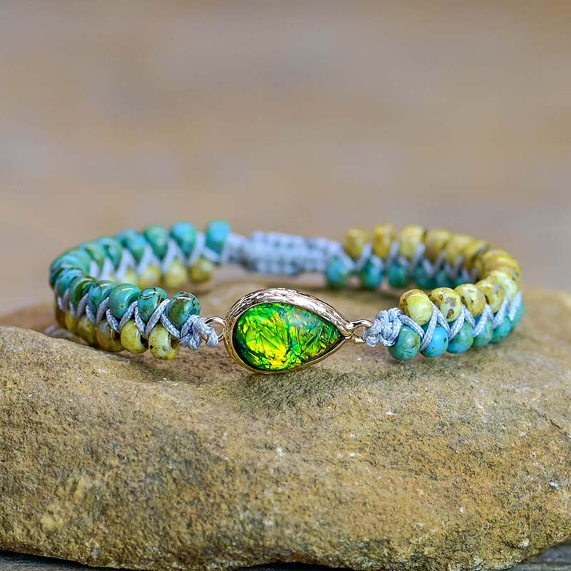 Spiritual Enhancing Green Opal Bracelet