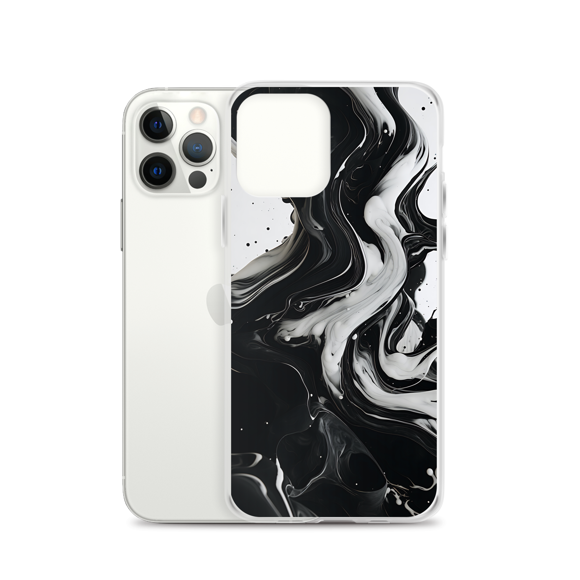 Black and White Fluid iPhone? Phone Case