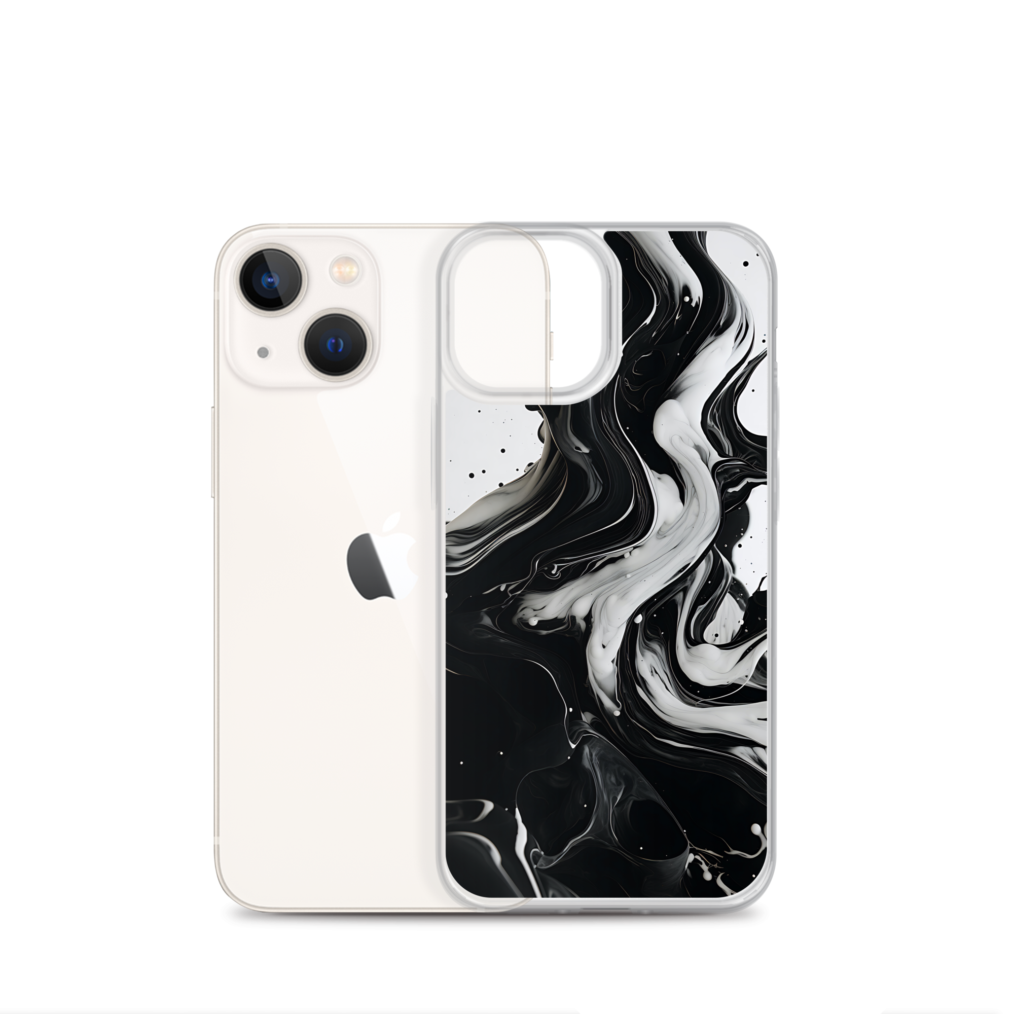 Black and White Fluid iPhone? Phone Case