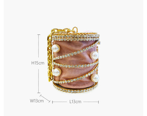 big rhinestone cage clutch