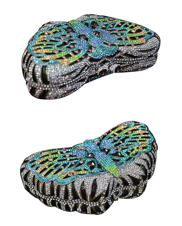 Kristall-Schmetterlings-Clutch