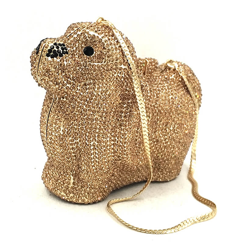 gold-puppy-dog-clutch-evening-clutch