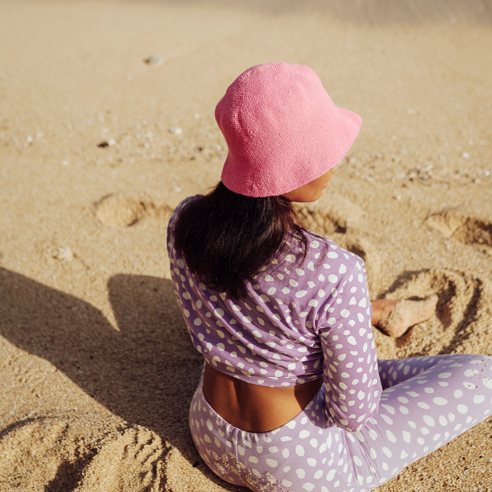 Florette Crochet Bucket Hat - Pink