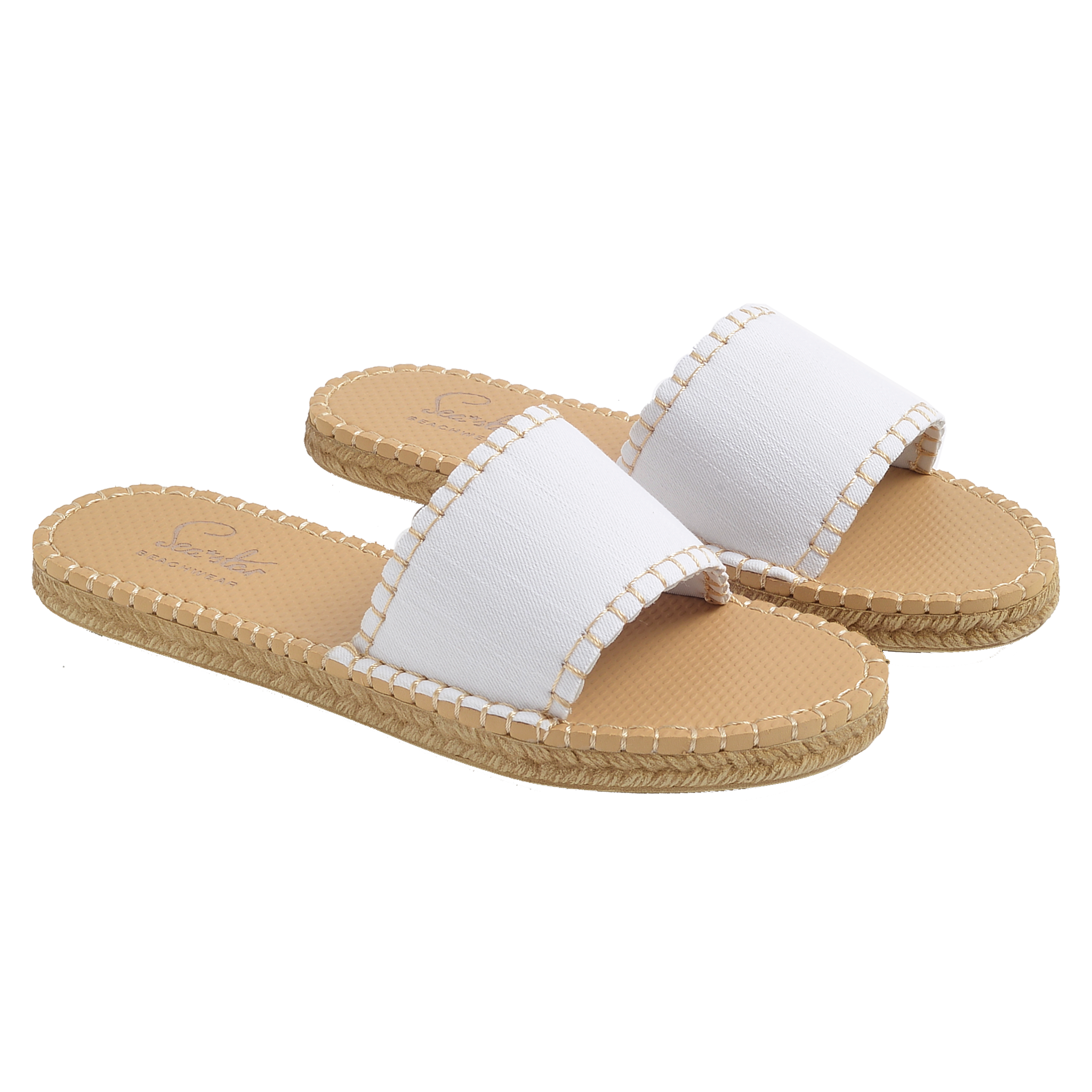 WHITE DENIM - WOMENS CABANA SLIDE