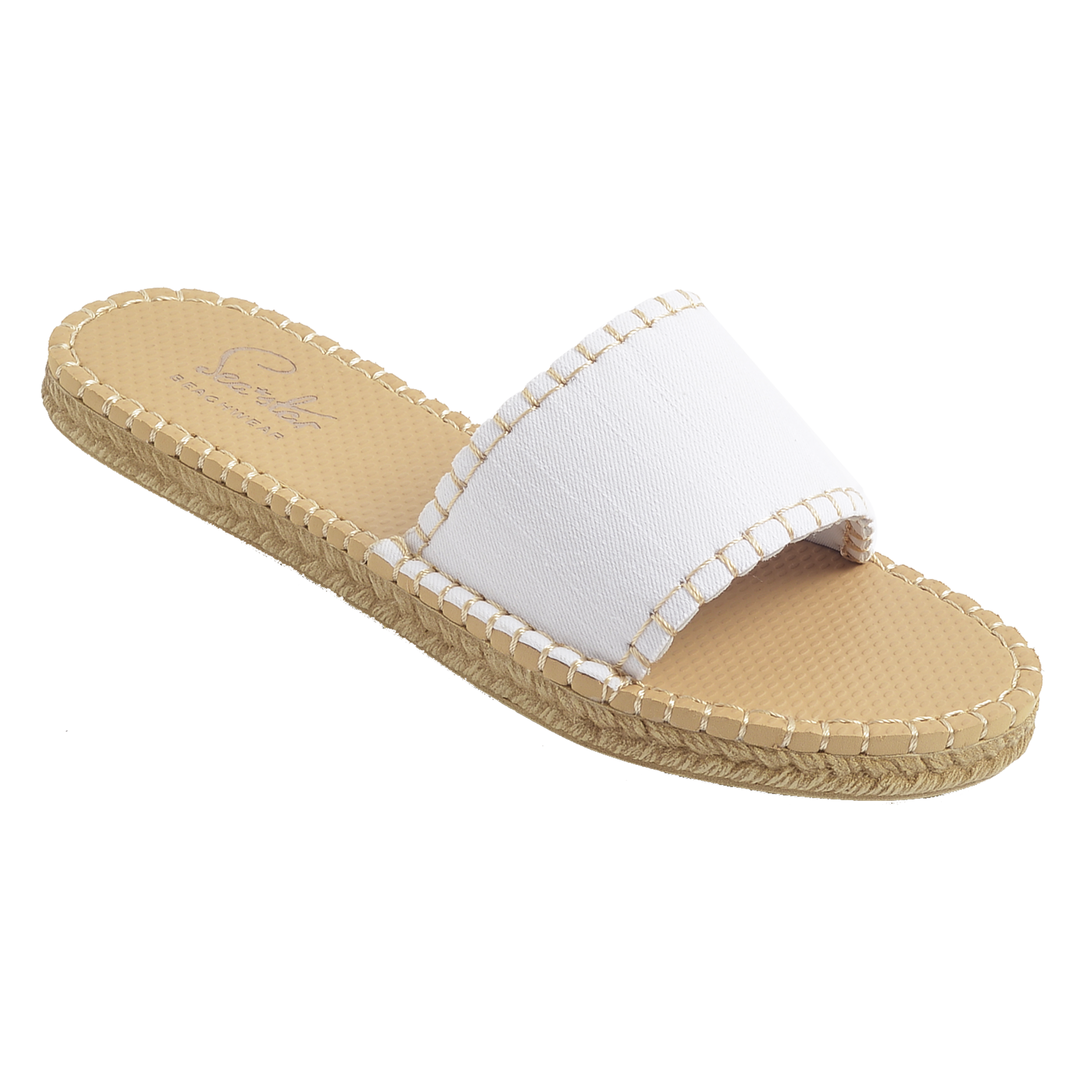 WHITE DENIM - WOMENS CABANA SLIDE