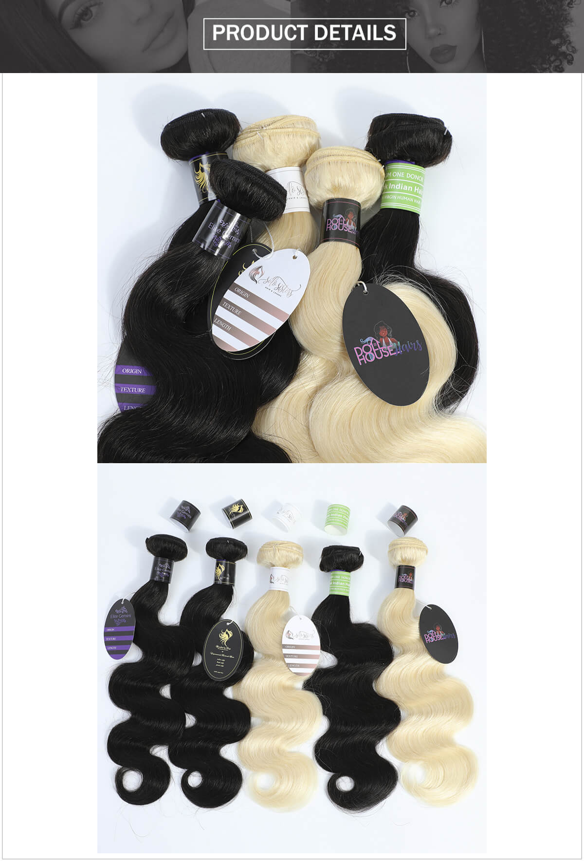 Black Show Hair Private Labels