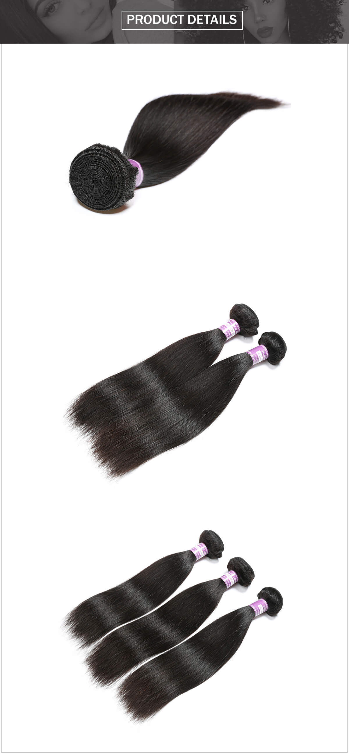 Peruvian hair straight hair bundle
