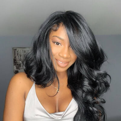 Side Part Sew-In With Soft Curls Pinkandblackhairstudio.com | Side part  hairstyles, Sew in hairstyles, Weave hairstyles
