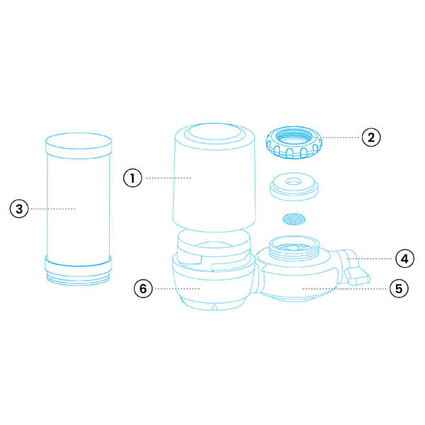  Waterdrop TSA - Filtro de agua de 3 etapas para debajo del  fregadero y jarra de filtro de agua Lucid de 200 galones de larga duración  de 10 tazas con 1