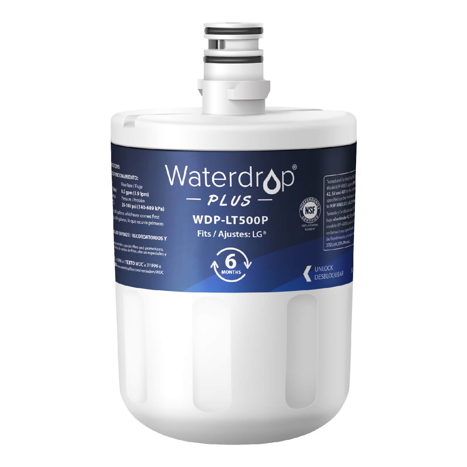 Waterdrop Replacement for LG Fridge Water Filter LT500P 5231JA2002A