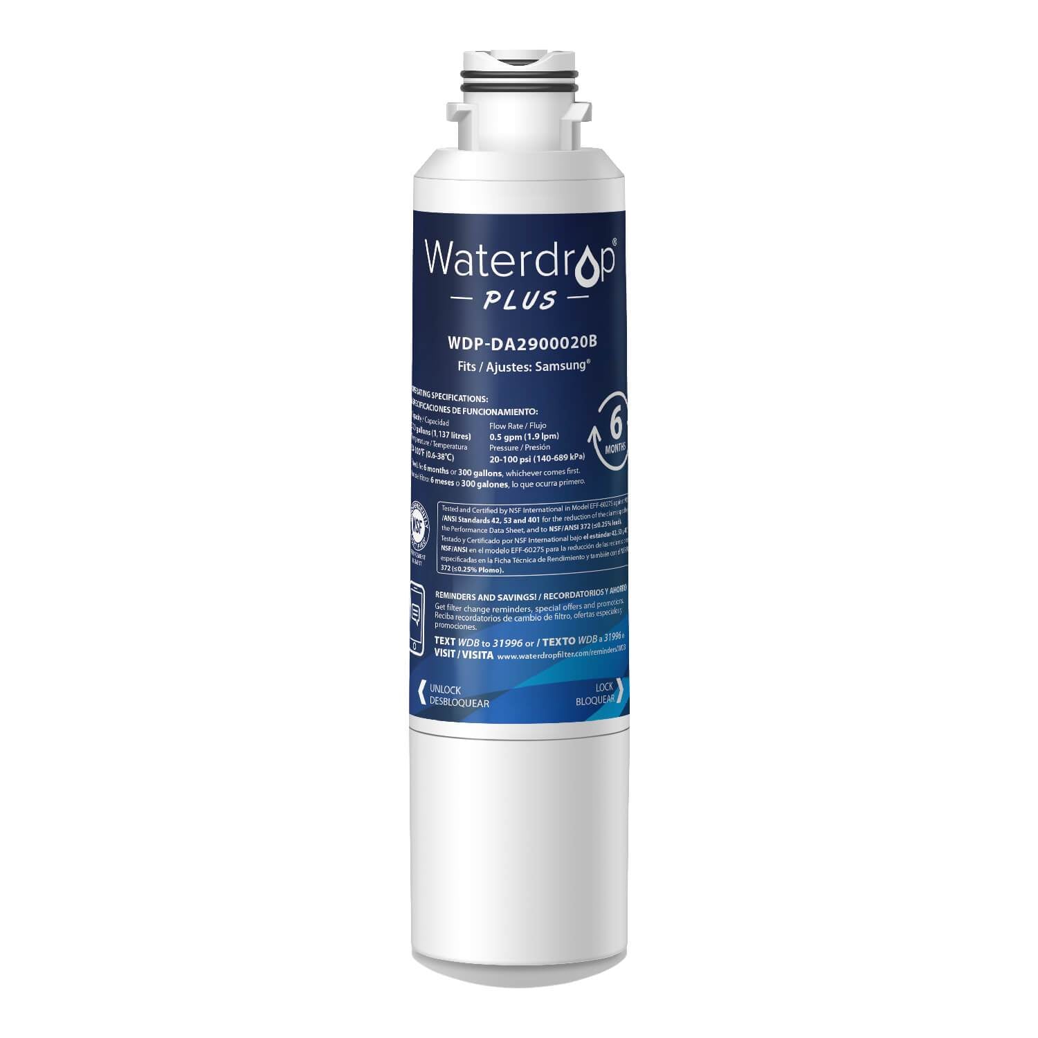 Waterdrop Replacement for Samsung DA29-00020B Fridge Water Filter