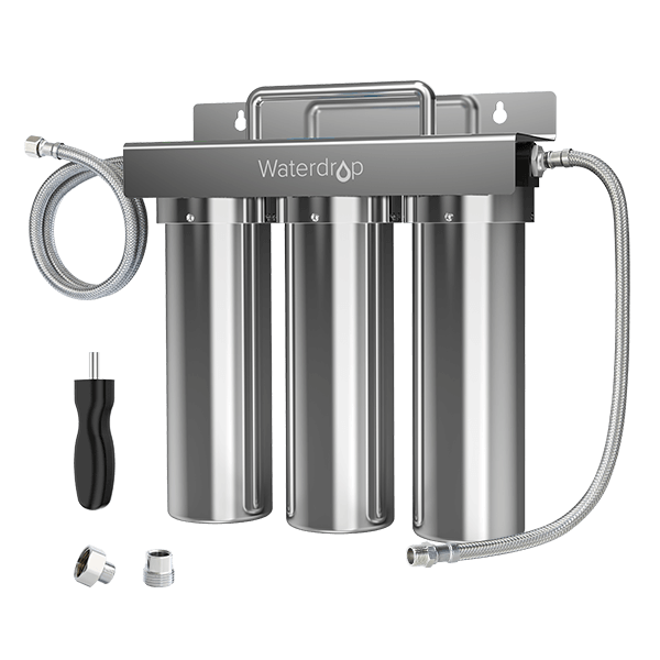 3-stage Under Sink Ultrafiltration Stainless Steel Water Filter System