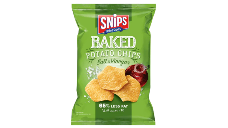 Snips Baked Potato Chips Salt And Vinegar 110g