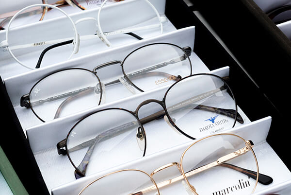glasses in glasses box