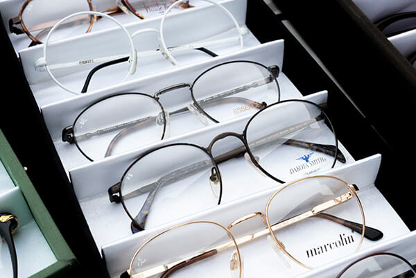 Various glasses frames