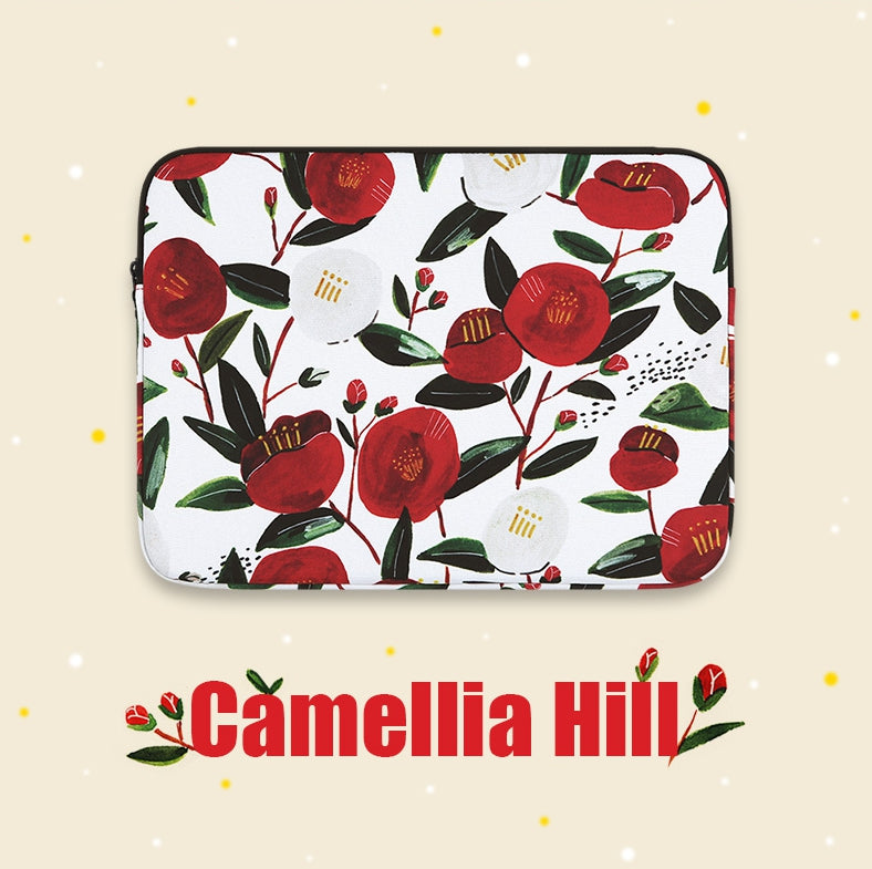 Camellia Floral Graphic Laptop Sleeves 11