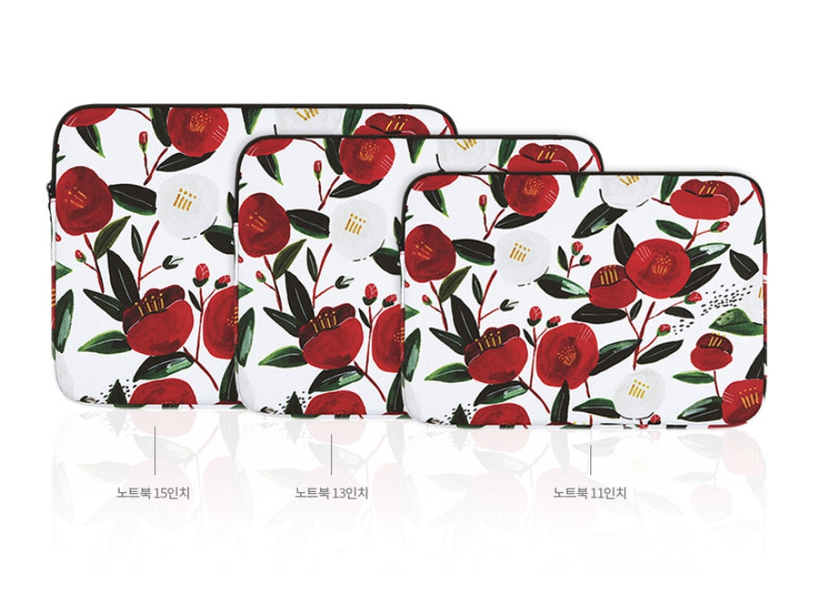 Camellia Floral Graphic Laptop Sleeves 11