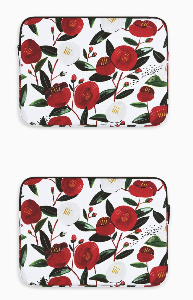 Camellia Floral Graphic Laptop Sleeves 11