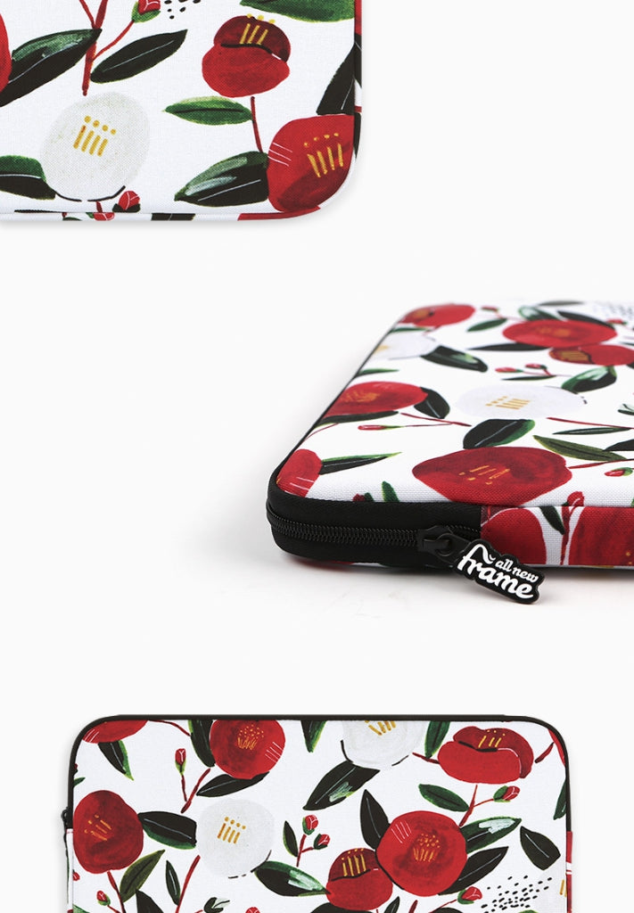 Camellia Floral Graphic Laptop Sleeves 11