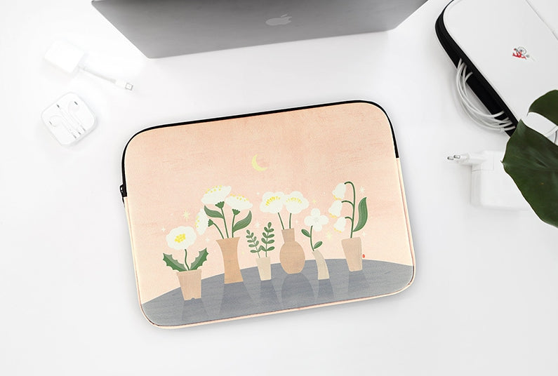 Apricot Flower Graphic Laptop Sleeves 13