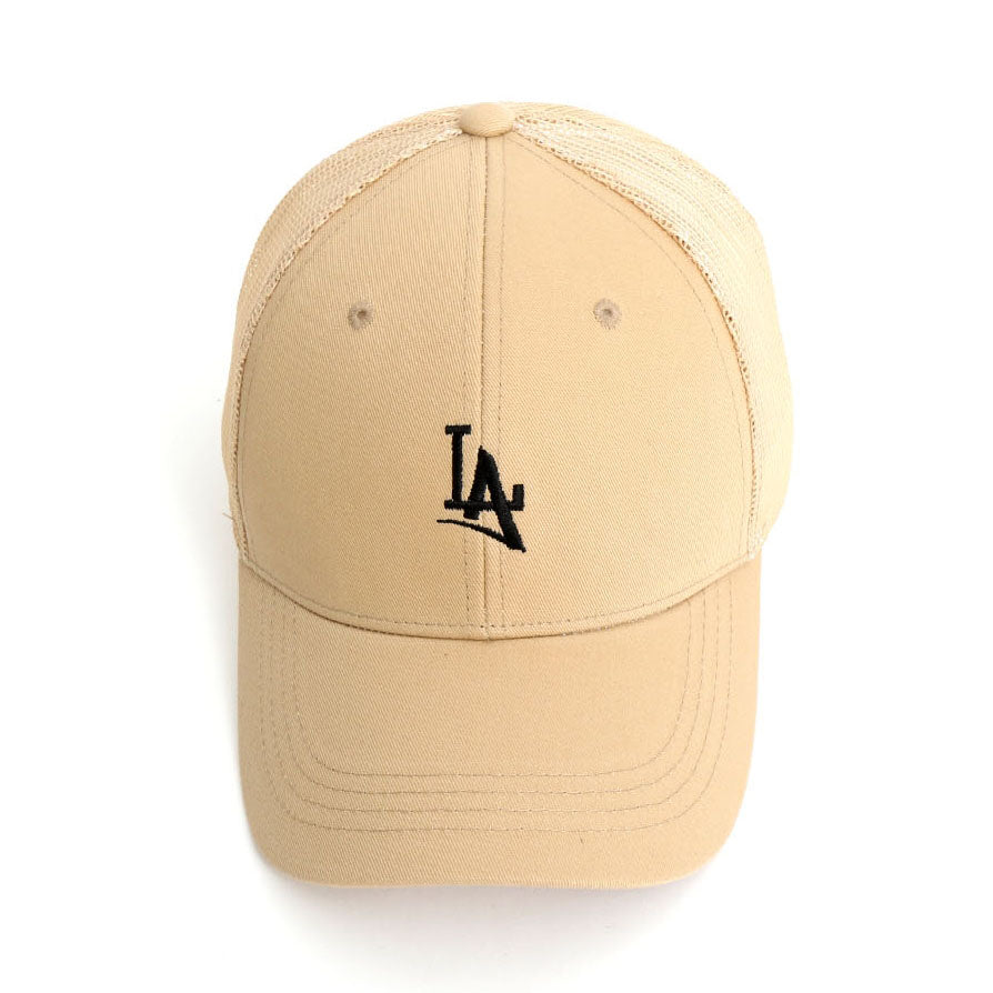 LA Graphic Mesh Baseball Caps Hats Unisex Men Womens Cotton Adjustable