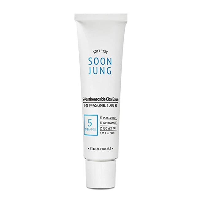 ETUDE HOUSE SoonJung 5-Panthensoside Cica Balm 40ml Skincare hydrate Vitamin B5 madecassoside