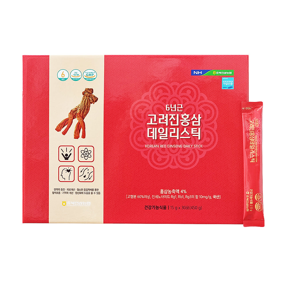 NONGHYUP Korean Red ginseng Daily Sticks 15g x 30p Health supplements