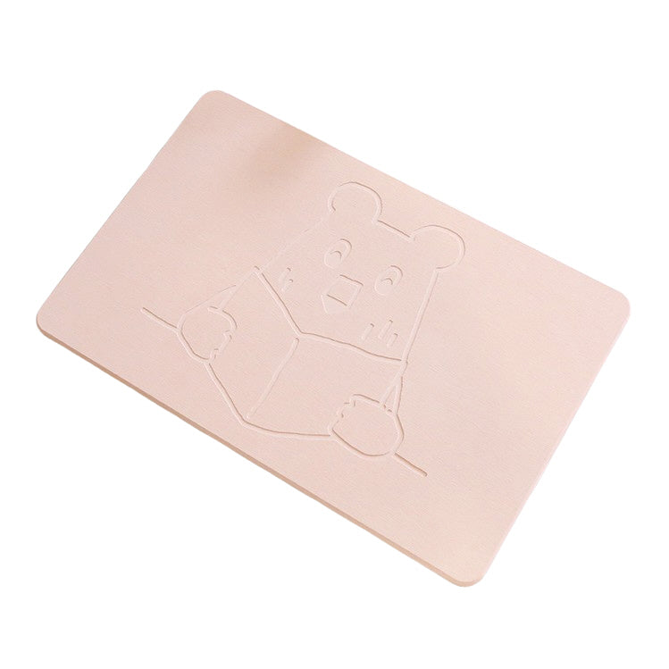 Pink Sugar Bear Bathroom Floor Foot Diatomaceous Earth Mats Powder Dry