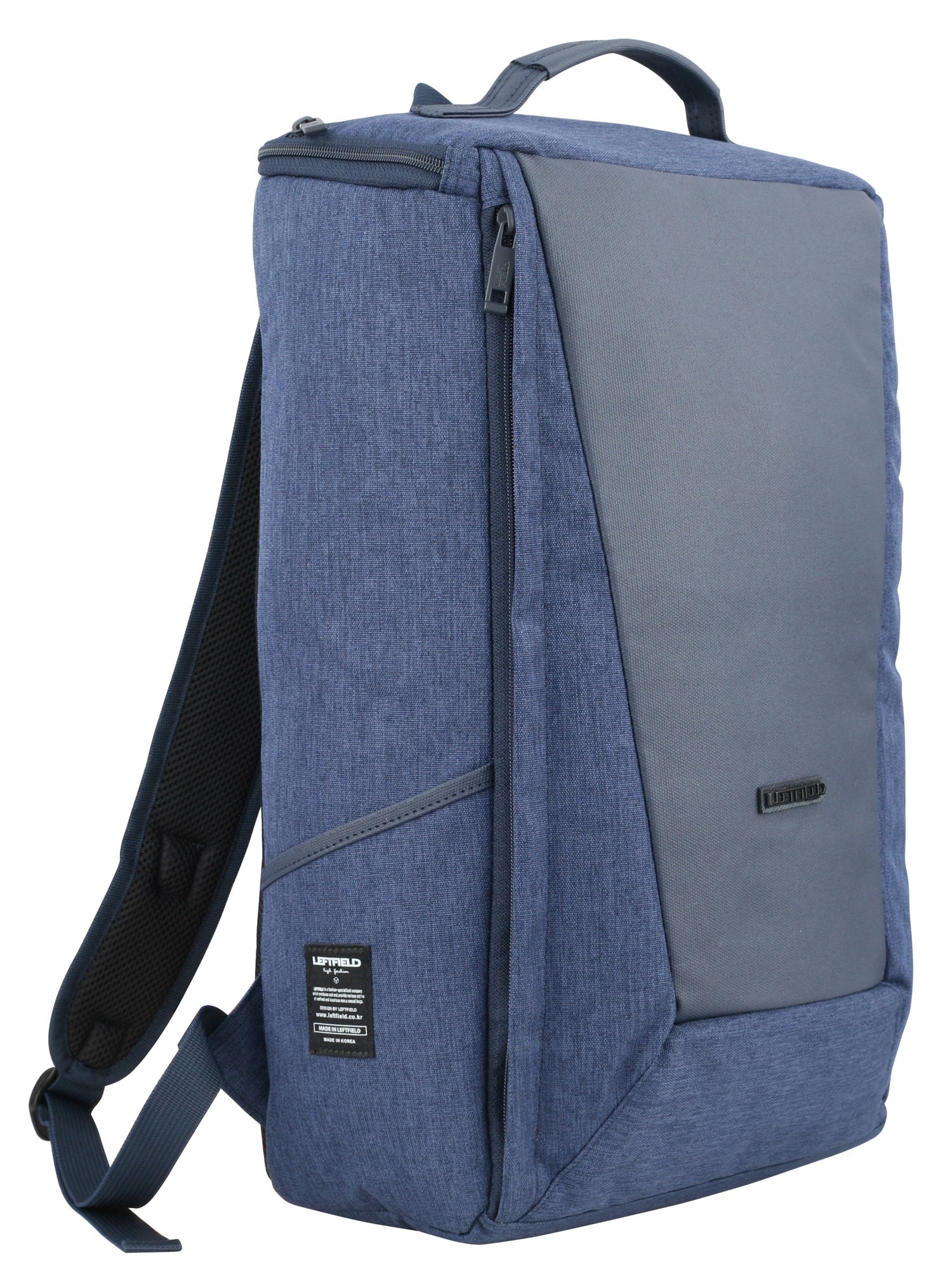 Navy Blue Canvas Casual Business Laptop School Backpacks Bookbags