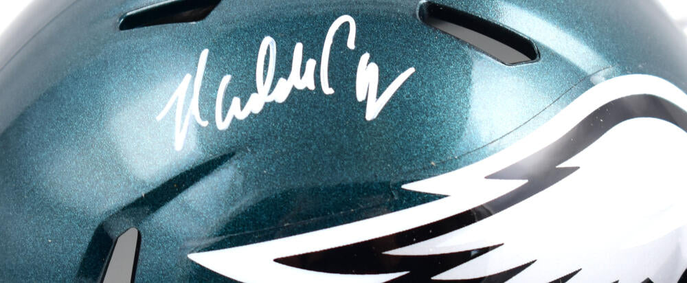 Randall Cunningham Signed Philadelphia Eagles Speed Mini Helmet- Beckett W Hologram *White