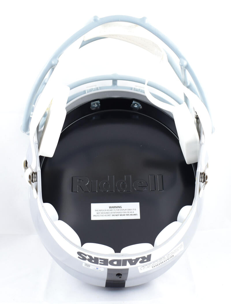 Michael Mayer Autographed Las Vegas Raiders F/S Speed Helmet-Beckett W Hologram *Black