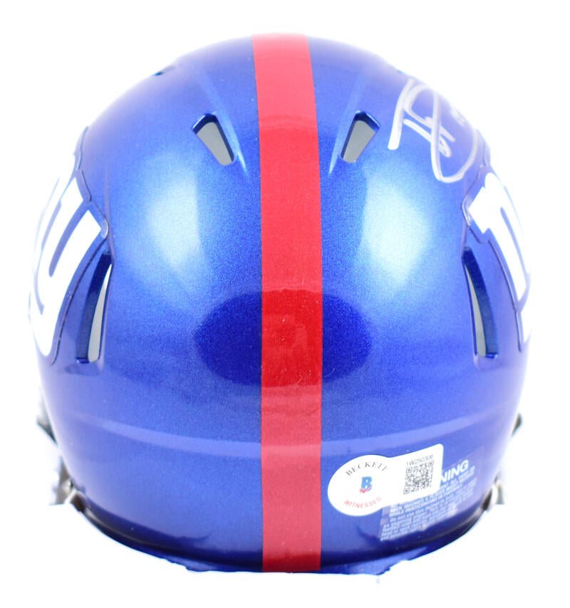 Tommy DeVito Autographed New York Giants Speed Mini Helmet-Beckett W Hologram *Silver