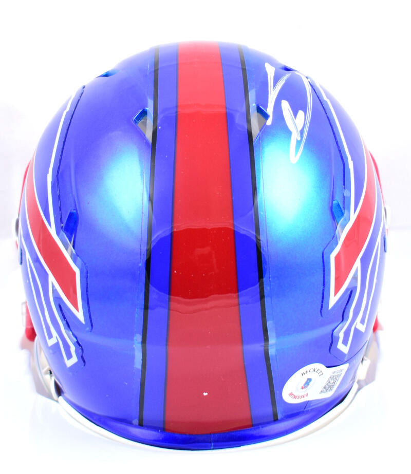 Stefon Diggs Autographed Buffalo Bills Flash Speed Mini Helmet- Beckett W Hologram *White