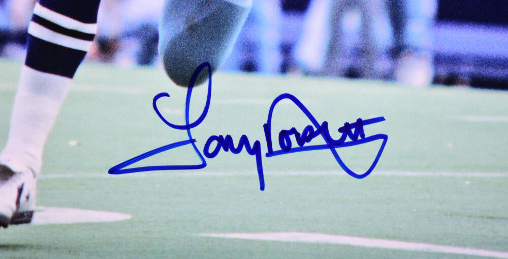 Tony Dorsett Autographed Dallas Cowboys 16x20 Running Photo - Beckett W Hologram *Blue