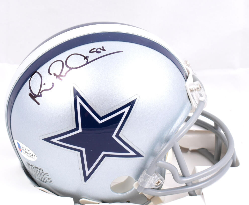 Michael Irvin Autographed Dallas Cowboys Mini Helmet- Beckett W *Black