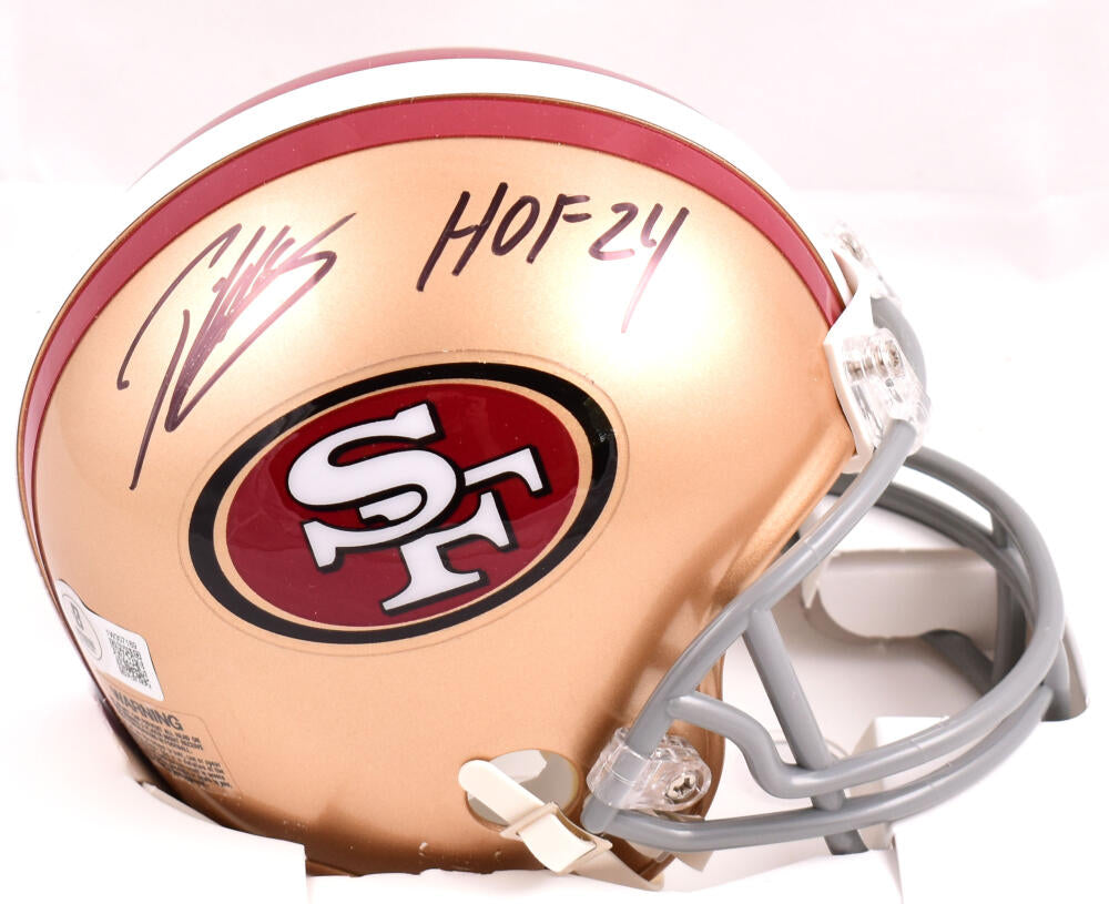 Patrick Willis Autographed San Francisco 49ers Mini Helmet w/HOF - Beckett W Hologram *Black