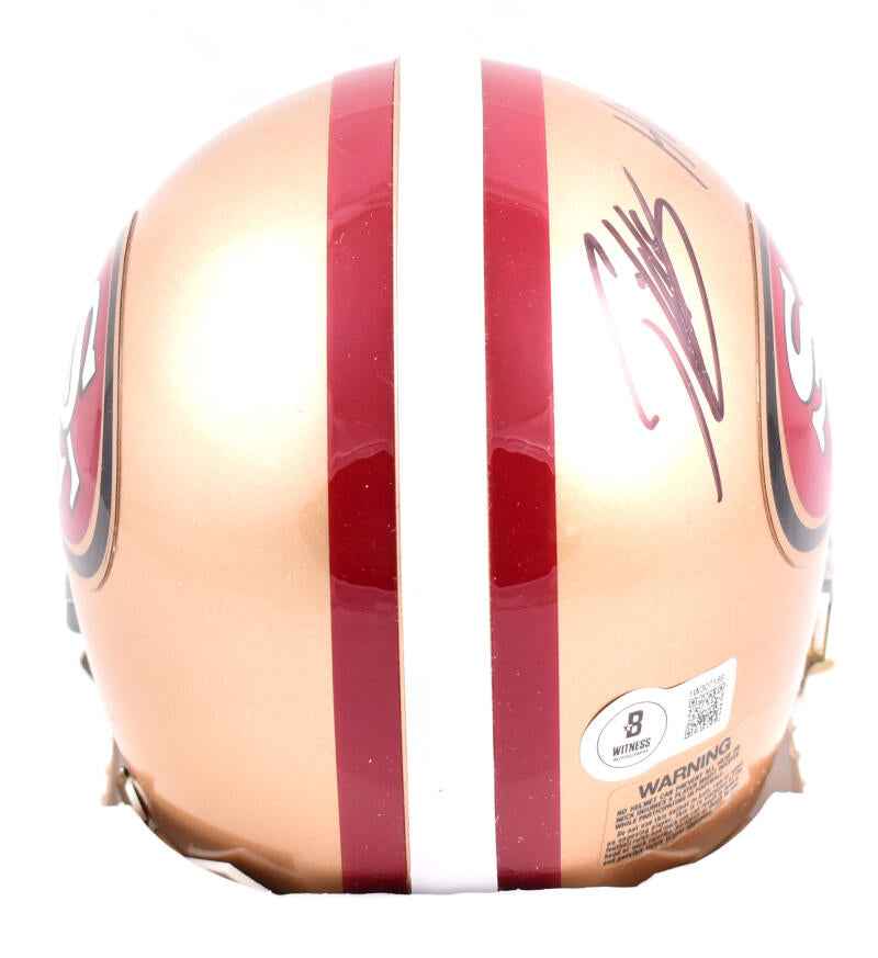 Patrick Willis Autographed San Francisco 49ers Mini Helmet w/HOF - Beckett W Hologram *Black
