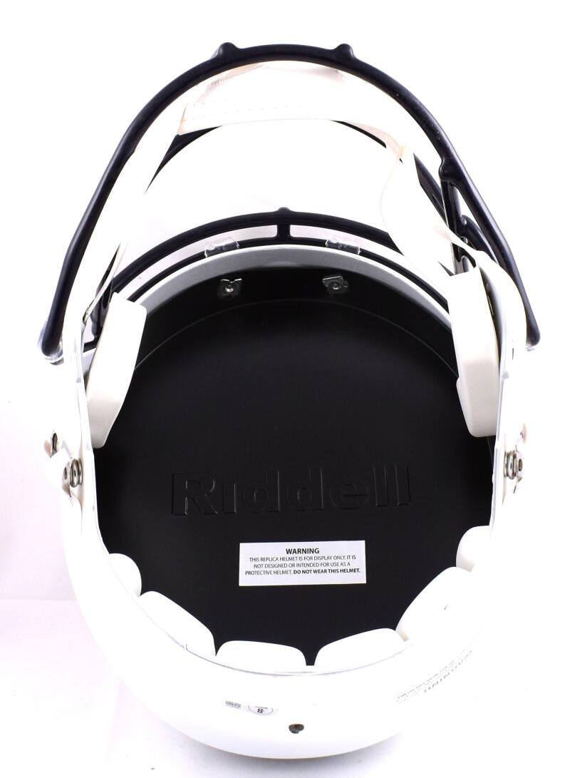 D.J. Moore Autographed Chicago Bears F/S Flat White Speed Helmet-Beckett W Hologram *Black