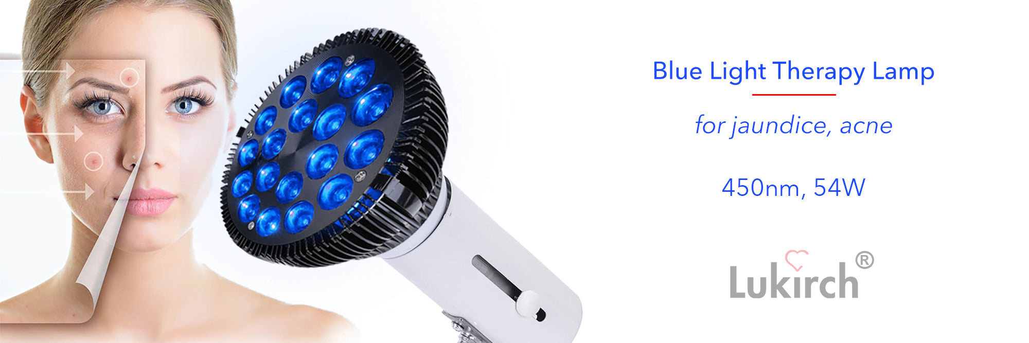 54w blue light therapy lamp for acne jaundice