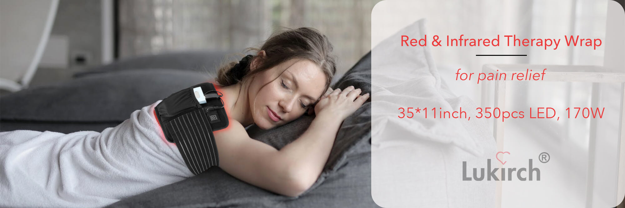 red infrared light therapy belt wrap 170w